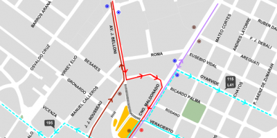 Varios cambios de circulaci�n por obras del Intercambiador Belloni