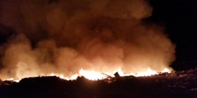 Incendio de magnitud en basurero municipal en Florida
