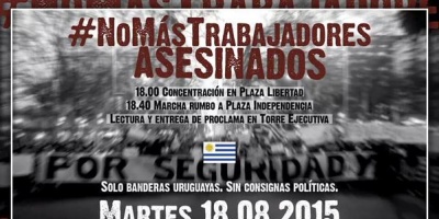 Convocan movilizacin para este martes en reclamo de seguridad
