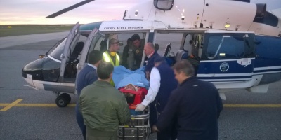 Fuerza Area realiz traslado a joven que se cay de un caballo en Salto