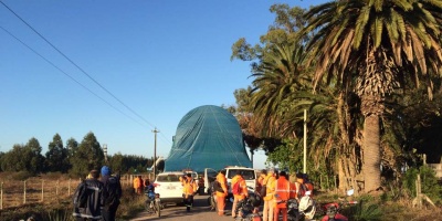 Piquete del SUNCA en obra de planta de ciclo combinado de Puntas del Tigre 