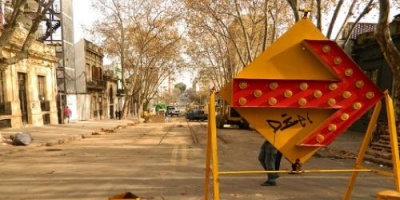 Cambian recorrido de �mnibus por obras en Avenida San Mart�n