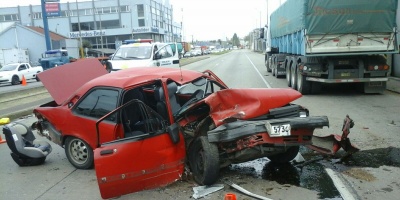 Accidente en Rambla Portuaria; 3 heridos