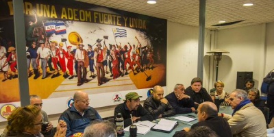 Adeom para desde las 9 para reunirse en asamblea