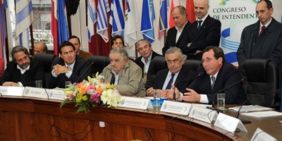 Reuni�n entre Mujica y los intendentes en el Quincho de Varela