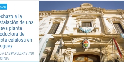 Autoridades municipales de Gualeguaych� rechazan nueva planta de UPM