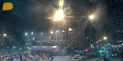 Taxistas cortaron nuevamente 18 de Julio en rechazo a Uber 