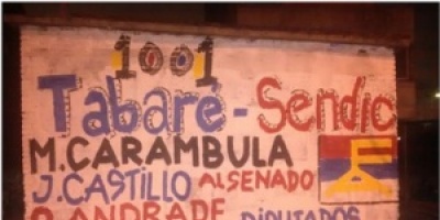 Partido Comunista elimin� pintada antisemita en Maldonado