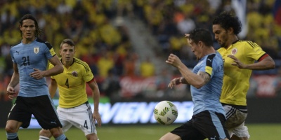 Uruguay empat� 2 a 2 ante Colombia por la Clasificatoria 