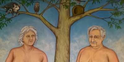 Pol�mica por obra que retrata a Mujica y Topolansky semidesnudos 