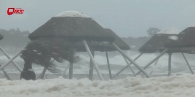 Familias desplazadas por el destrozo de casas en Rocha 