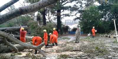 Los vientos alcanzaron los 100 km/hora en Artigas