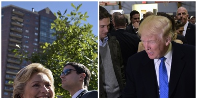 Votaron Clinton y Trump