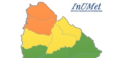Advertencia naranja para Artigas y Salto por tormentas fuertes 