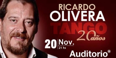 Ricardo Olivera celebra 20 a�os de tango