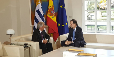 V�zquez reunido con Rajoy en Espa�a