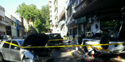 Siniestro en el centro de Montevideo