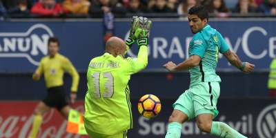 Luis Su�rez anota en goleada del Bar�a