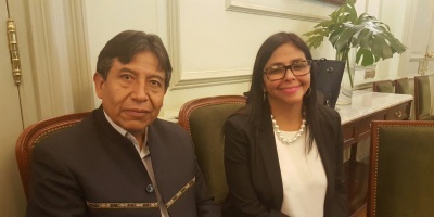 Canciller venezolana logr� ingresar al Palacio San Mart�n 
