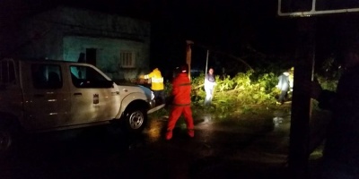 Eval�an da�os y cantidad de damnificados en San Carlos