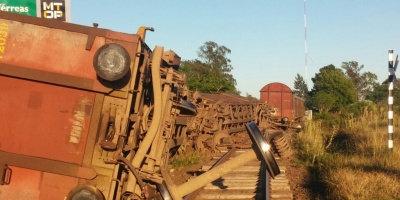 Un tren de carga descarril� en la localidad de Chamizo en el departamento de Florida
