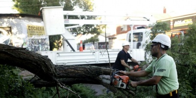 Temporal causa destrozos en Mar del Plata (Argentina)