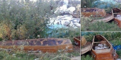 Encuentran ata�des en vertedero de Ismael Cortinas