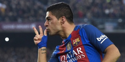Luis Su�rez anota en goleada del Barcelona