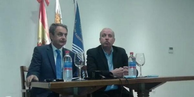 Rodr�guez Zapatero elogi� a Coutinho y a Su�rez en su visita a Salto