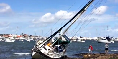 El Puerto de Punta del Este sigue cerrado despu�s del fuerte temporal