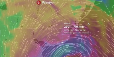 INUMET: Un cicl�n extratropical afect� al pa�s este fin de semana