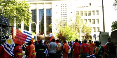 Trabajadores de la construcci�n se movilizan en todo el pa�s