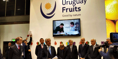 V�zquez inaugur� estand de Uruguay en la feria Fruit Log�stica de Berl�n