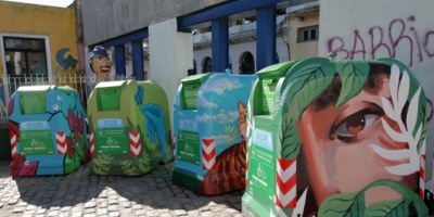 Presentan intervenciones art�sticas en contenedores