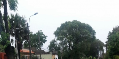 Destrozos tras el temporal que afect� a Montevideo 