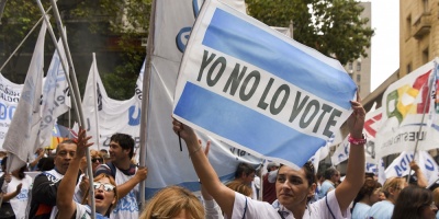 Docentes suben la tensi�n social contra el gobierno de Mauricio Macri