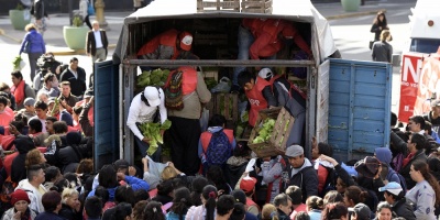 Regalaron 4 toneladas de verdura en Argentina