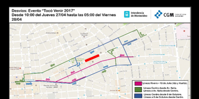 Desv�os en el centro a partir de las 16 horas