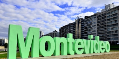 Pintan cartel de "Montevideo" por el D�a del Medio Ambiente