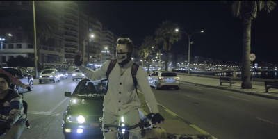 Declar� el ciclista que fue embestido por un auto en la rambla