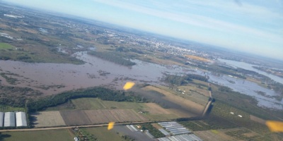 Inundaciones: Roballo resalt� atenci�n sanitaria tras sobrevolar zonas afectadas