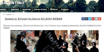 Hackean p�gina web del Ej�rcito Argentino y suben im�genes del EI