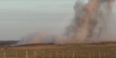 Estudian efectos de la explosi�n en Guich�n
