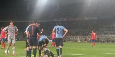 Uruguay empata sin goles ante Corea del Sur al t�rmino del primer tiempo
