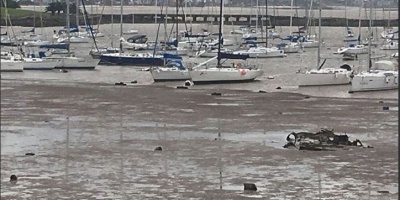 Viento norte caus� bajada del nivel del mar