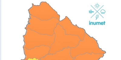 Alerta Naranja por tormentas al Norte del R�o Negro