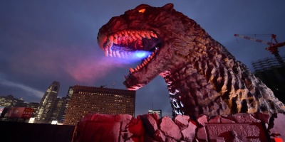 Godzilla visita Ciudad de Mxico para rodar escena de su prximo filme