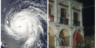 El huracn y el segundo terremoto ms fuertes del siglo azotan juntos Amrica