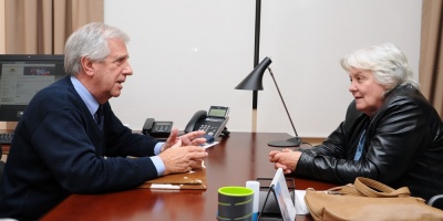 Vzquez y Topolansky en primera reunin de trabajo