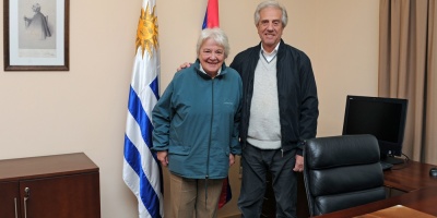 Vzquez traspas mando presidencial a Luca Topolansky